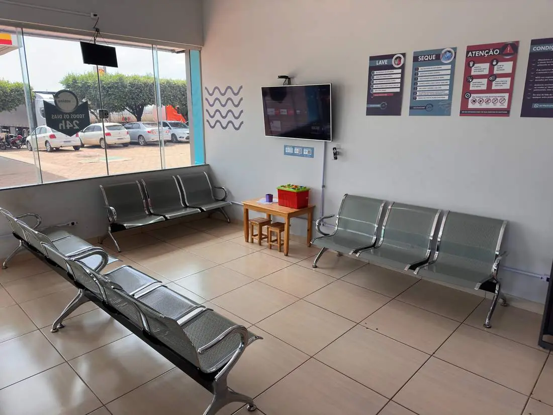 Sala de espera confortável
